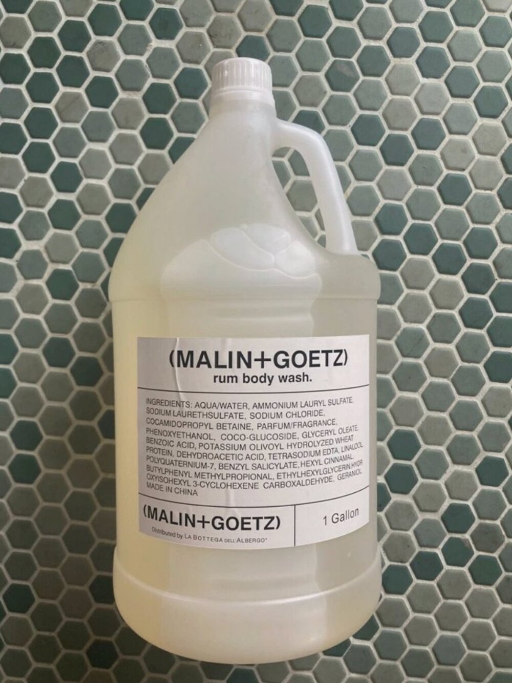 MALIN + GOETZ Rum Body Wash - 1 gallon refill w/pump NEW